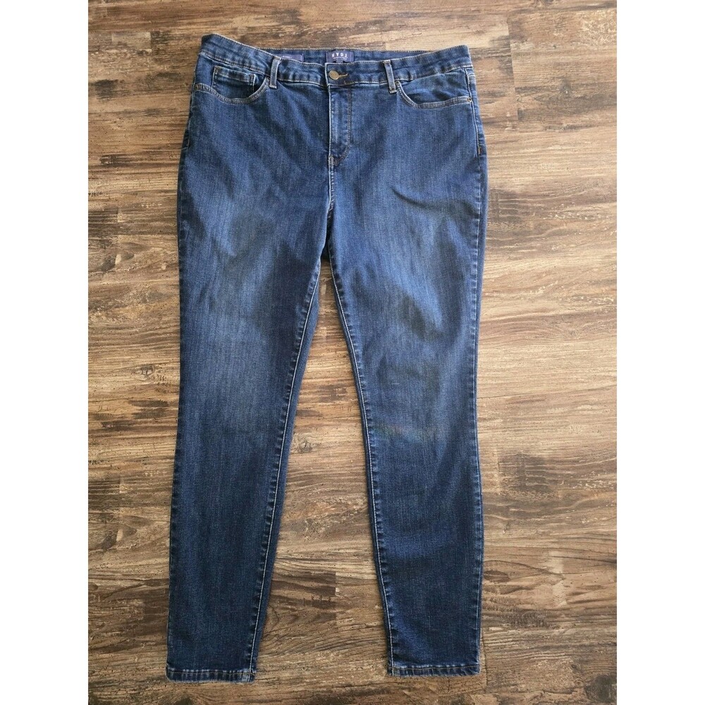 NYDJ Skinny Womens Jeans Blue Size 14 Denim Cotton Blend Stretch